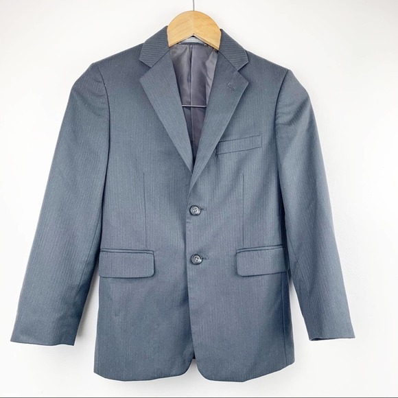 Michael Kors Striped Gray Suit Top Youth 10R
